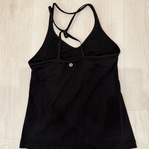 lululemon athletica Black Tank Top with Built in Bra